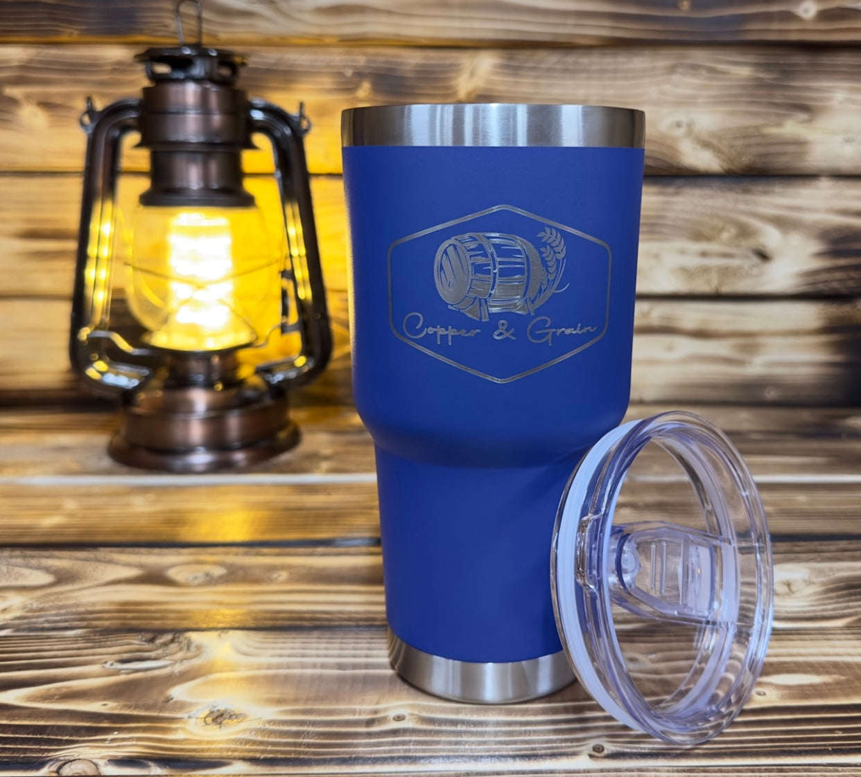 Copper and Grain 30 oz Stainless Steel Tumbler BLUE